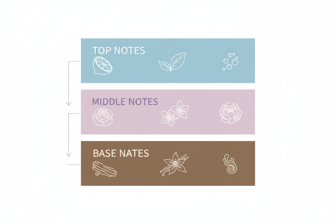 Perfume Notes Explained: Top, Middle & Base Notes Made Simple